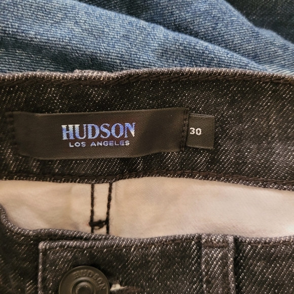 Hudson Red Plaid Bettie Taper Jeans - Picture 2 of 6